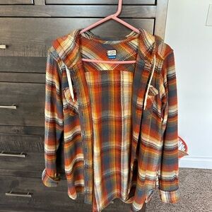 KAVU Rust and Blue Patterned Apparel